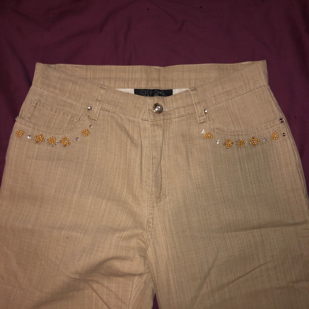 Groovy flower diamond pants